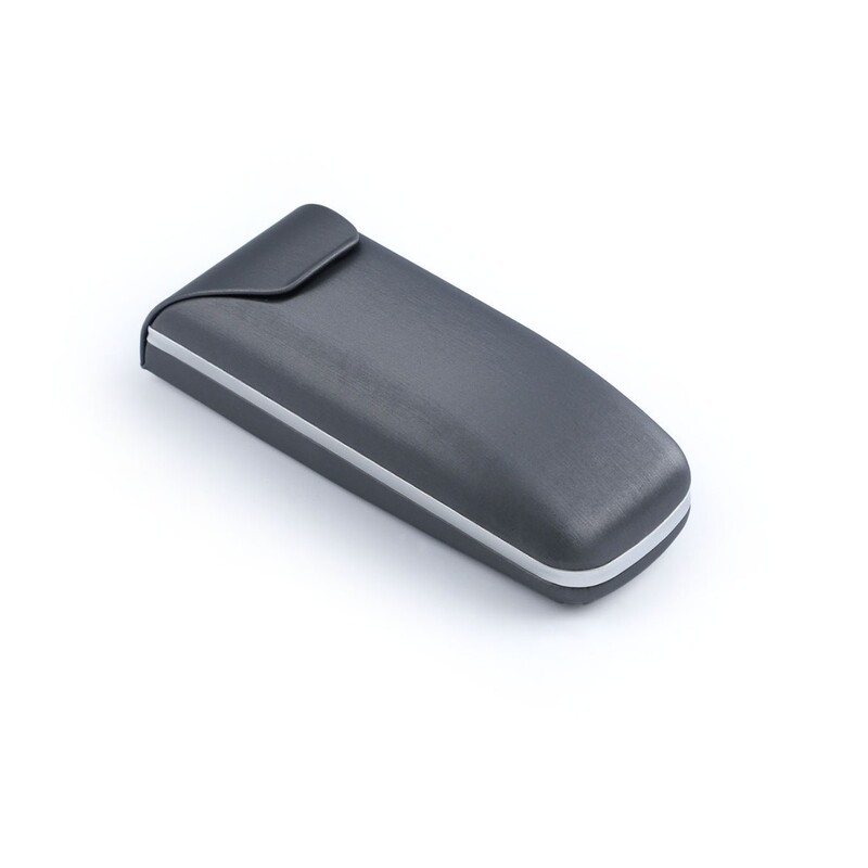 Brushed PU flip-top glasses case, business hard anti-pressure eyeglass case, commuter myopia sunglasses storage case, in stock from manufacturer