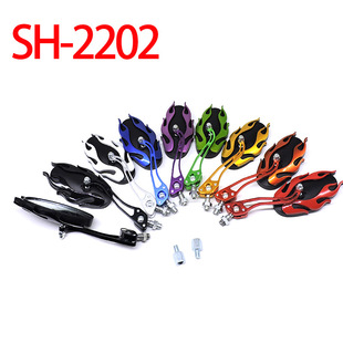 Motorcycle Rearview Mirror Modified Ghost Fire Universal Electric Battery Car Reflector Reversing Auxiliary Mirror Cross-Border Hot Selling Model