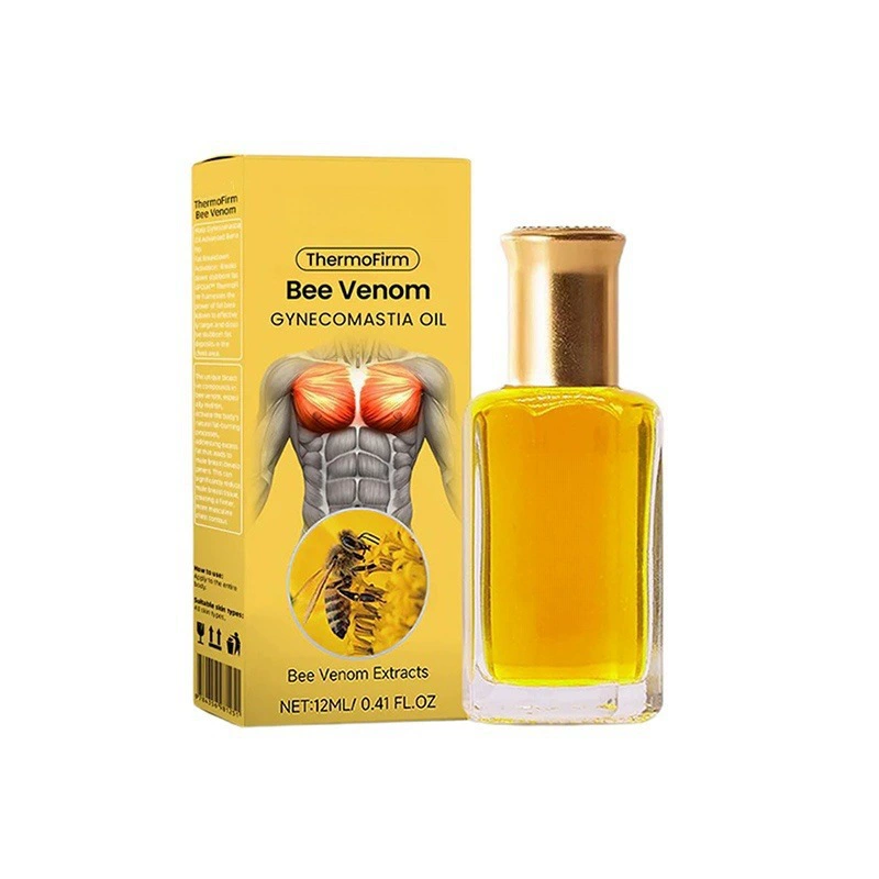 Масло для ухода за грудью GFOUK ThermoFirm Bee Venom Gynecomastia Oil для мужчин