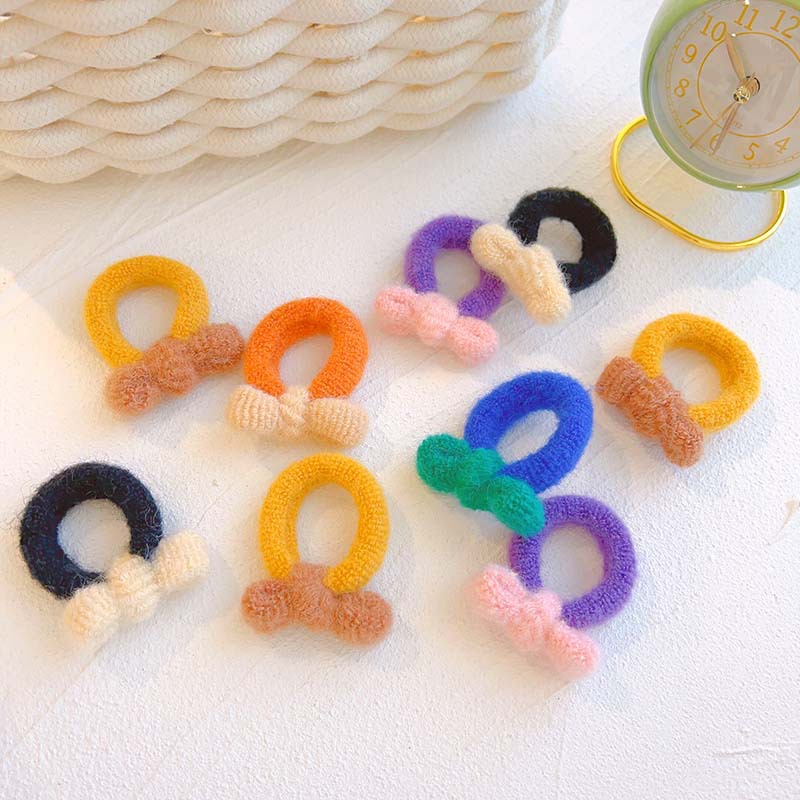 Fashion Bow Knot Cloth Handmade Hair Tie 1 Piece display picture 3