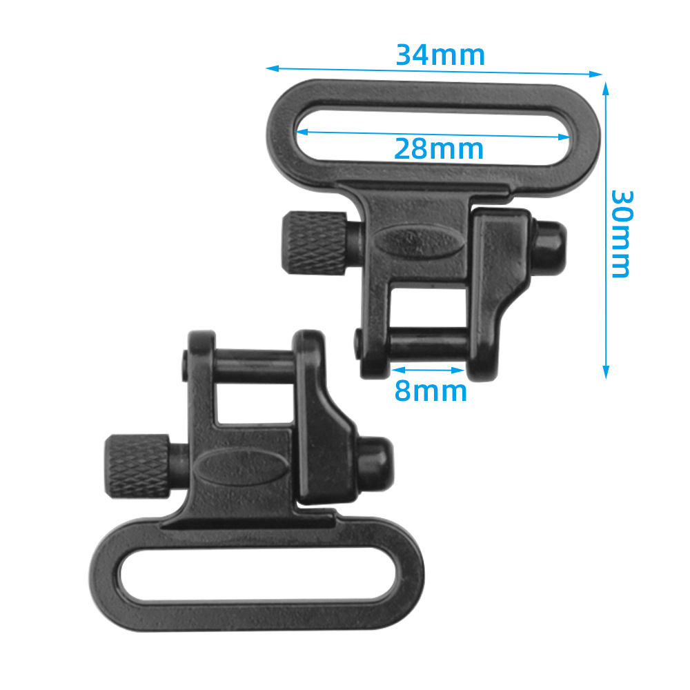 1寸战术背带扣 1对装 战术QD枪扣 全金属背带扣背带环1寸背带扣