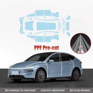 25-26 Tesla Model Y L TPU görünməz avtomobil örtüyü, kəsilmiş PPF