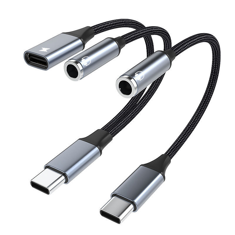 Mobile Phone Adapter Typec Adapter Cable Two-In-One Headphone Adapter Dac Digital Decoding Audio Converter