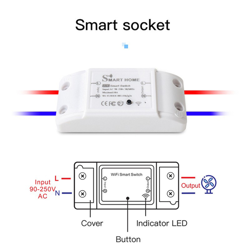 Wifi蓝牙双模开关通断器家电智能语音手机控制涂鸦RF433通断器|undefined