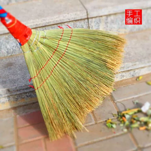 Handmade dragon beard broom, Miscarpment thickened sorghum broom, factory, school cement floor broom, non-stick spring river