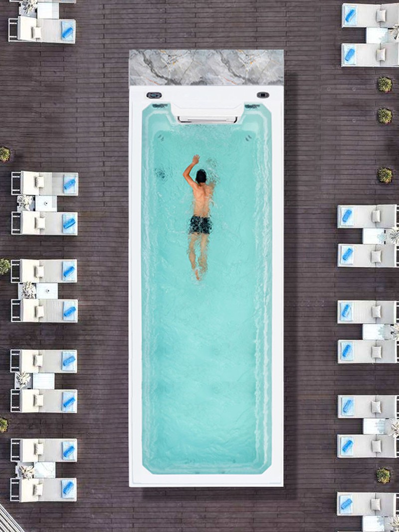 KERIKON 5m piscina acrílica sin límite casa interior al aire libre piscina térmica inteligente