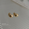 Silver needle, metal advanced earrings, silver 925 sample, simple and elegant design, high-quality style