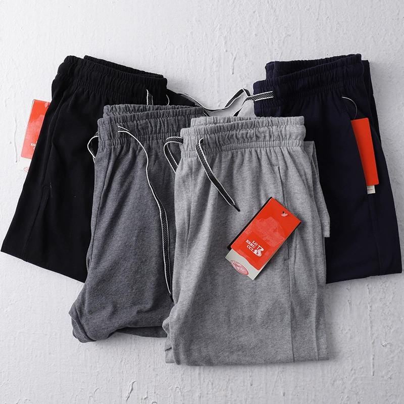 Новые шлифовальные прямые тонкие брюки! Наружные одинарные весенне-летние прямые брюки, мужские повседневные брюки из чистого хлопка, универсальные брюки с эластичной талией