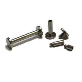 车加工不锈钢一字对锁子母对拧子母钥匙扣 金属钥匙收纳器螺丝