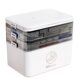 Household Large Plastic Medicine Box Portable Multi-Layer Separated Portable First Aid Box Transparent Large-Capacity Medicine Medicine Box