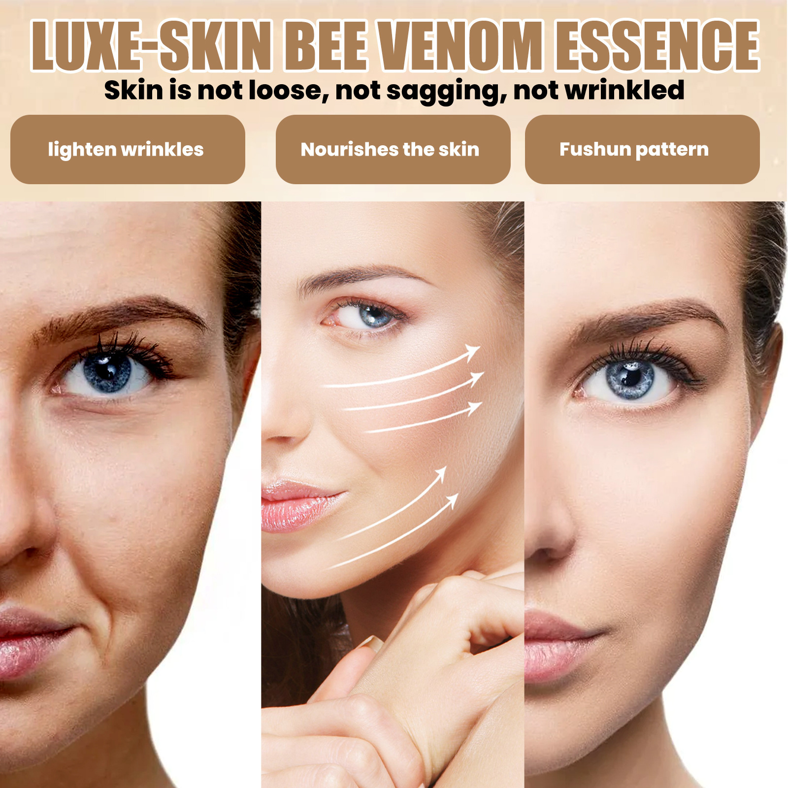 EELHOE Bee Venom to weaken facial fine lines, tighten moisturize skin, and prevent aging essence_voghion.com