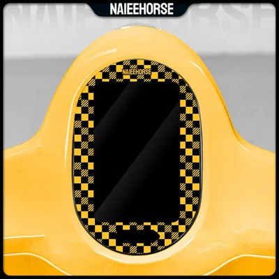 Suitable for Honda Ns150La Modified Accessories, Instrument Panel Film, Painted Acrylic Non-Tempered Protective Shell Cover (Motorcycle engine and accessories) - shepherd-grid-yellow-and-white