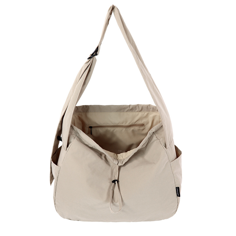 Oval Sailboat Design Eco-friendly rPET Recycled Crescent Bag - Lulu Lightweight Adjustable Shoulder Bag (Customizable) - Thumbnail 4