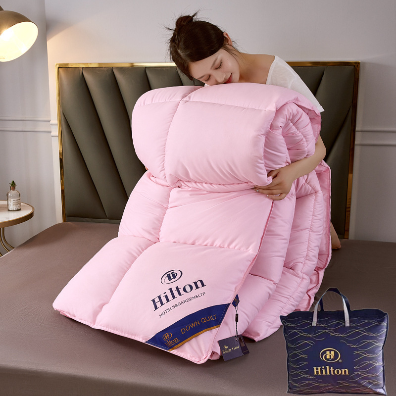 工場直販 ヒルトン級ホテル羽毛布団 春秋用布団 ホテル仕様グースダウン布団 中綿団体購入 ギフト布団