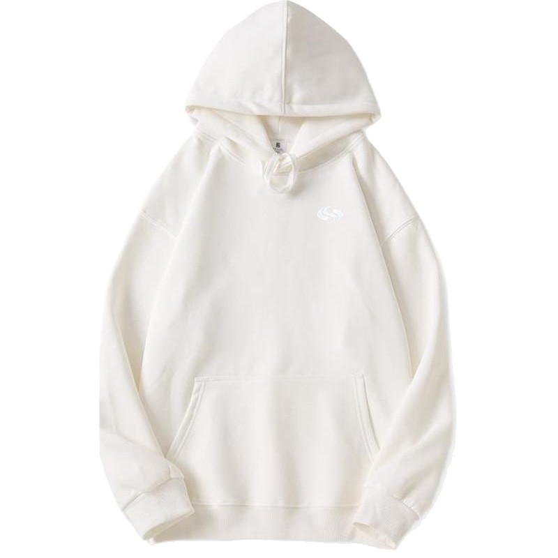 Men's Clothing 400G Silver Fox Fleece Fleece Lined Sweatshirt, Long Sleeved, Fleece Lined, Drop Shoulder, Hooded, 8S Pattern, Autumn/winter Style._voghion.com