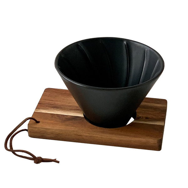 coffee ceramic retro handheld funnel for home use
