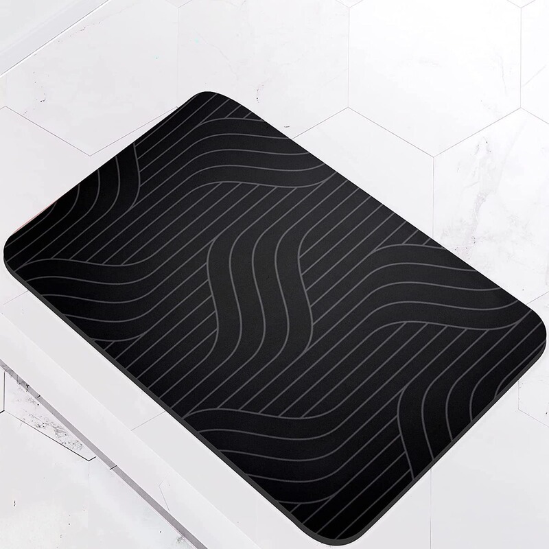 Cross-Border Light Luxury Nordic Bathroom Entrance Anti-Slip Diatomaceous Earth Carpet Quick-Drying Foot Mat Toilet Floor Mat