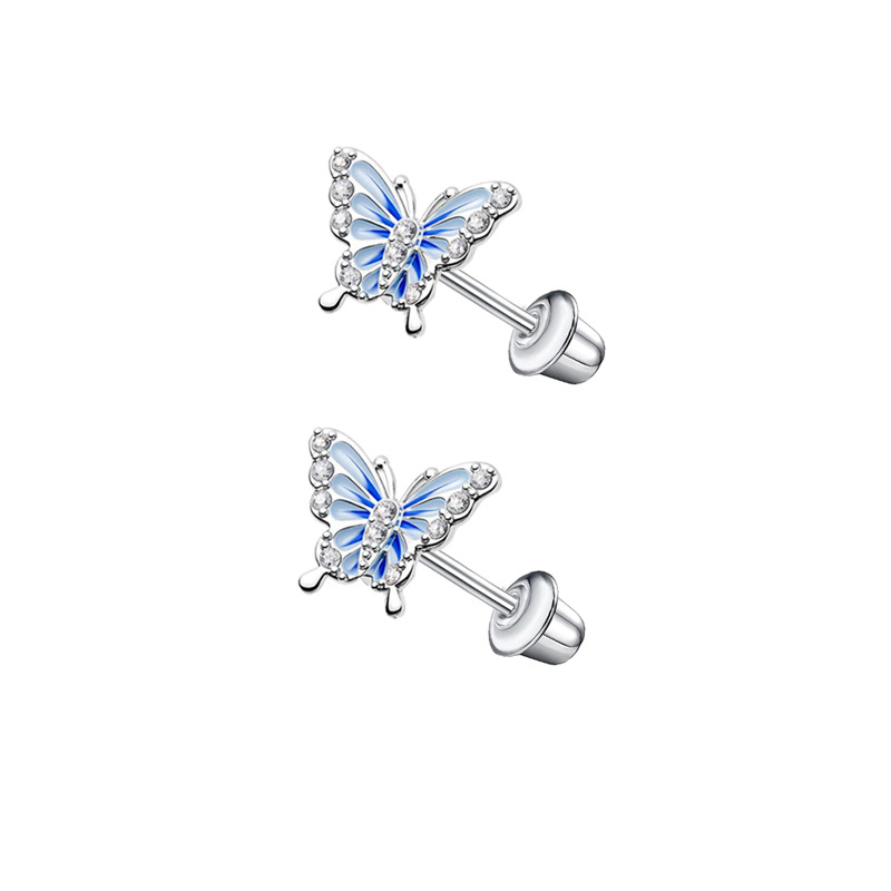 Holiday, Daily Occasion 1 Pair Ear Cartilage Rings & Studs Simple Style Classic Style Heart Shape 304 Stainless Steel Plating Ear Cartilage Rings & Studs