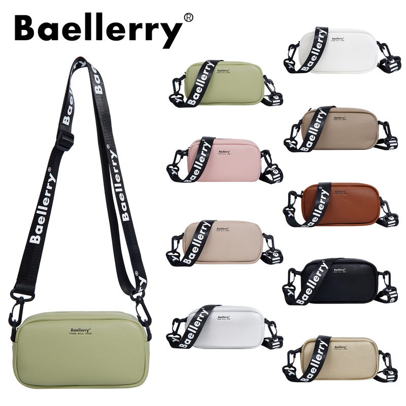 New Women's Bag baellerry Cross-border Litchi Zipper Shoulder Crossbody Women's Bag Fashion Niche Women's Bag New Women's Bag baellerry Cross-border Litchi Zipper Shoulder Crossbody Women's Bag Fashion Niche Women's Bag