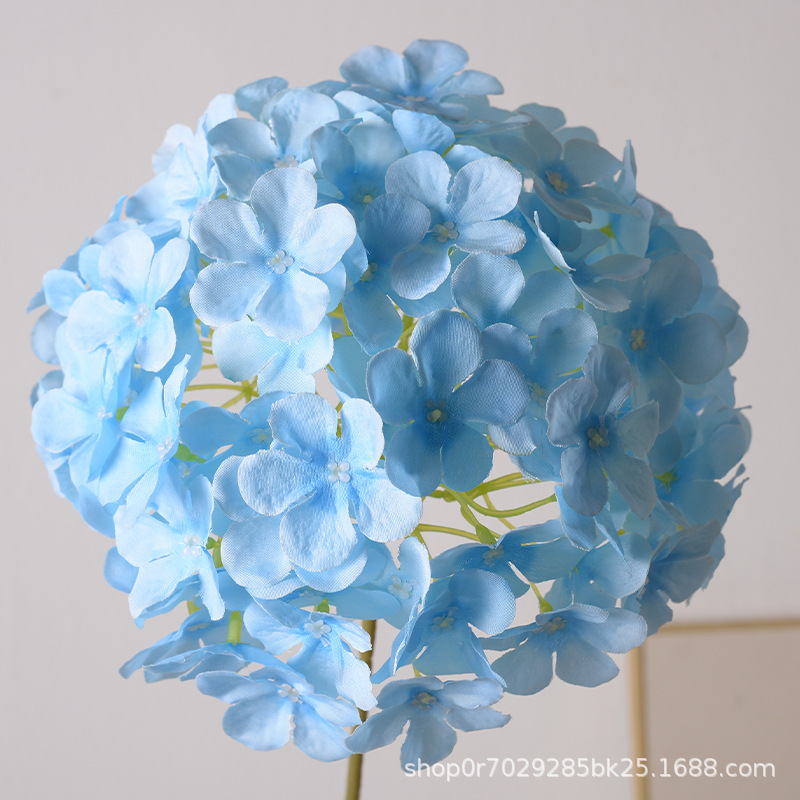 Piruleta de simulación, hortensia, hortensias grandes, boda, decoración de hileras de flores, decoración de arreglos florales para el hogar, decoración de flores decorativas