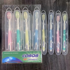 Cobqb正規品12本入れ歯ブラシアメリカセット歯ブラシソフト毛メーカー卸売り歯ブラシ卸売り