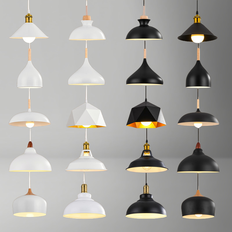 Casual Restaurant Chandelier Lampshade Loft Industrial Style Bar Retro Lamps Barber Barbecue Shop Catering Single Head Chandelier