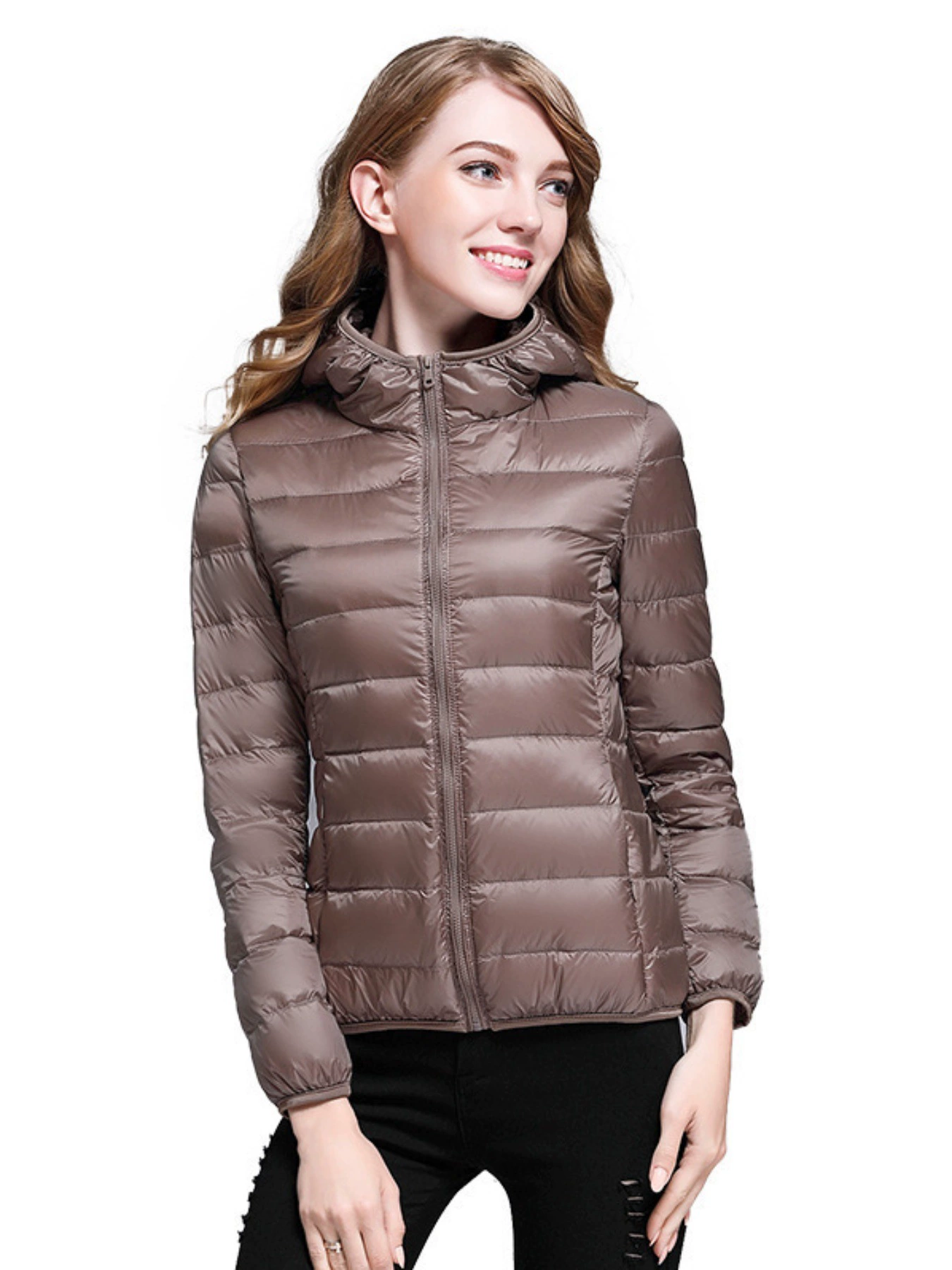 2025 новая европейская и американская женская свободная однотонная теплая куртка для кросс-граничной доставки