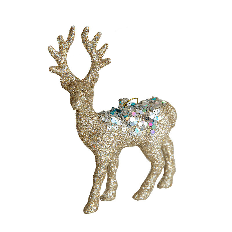 Gangheng ヨーロッパとアメリカのクリスマス装飾ペンダント鹿ヘラジカクリスマスツリーアクセサリーペンダント絶妙な装飾品シーンレイアウト|undefined
