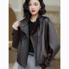 新款小皮衣外套女短款2025秋季新款小个子立领气质酷飒风复古PU皮