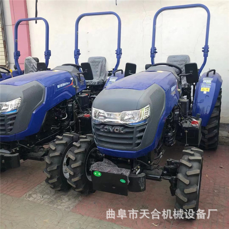 轮式拖拉机 大桥拖拉机 高配四驱全柴动力拖拉机 多缸农用拖拉机