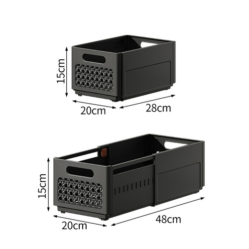 Extendable Bedroom Storage Basket Clothes Pants Household Wardrobe Layered Organizer Box Seasonal Clothing Storage Basket