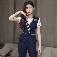 New style foot massage therapist uniform and beautician workwear, 7/8 sleeve SPA sports workwear 3003-2, pants style