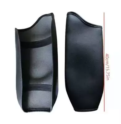 Suitable for 19-21 Ford Ranger Armrest Box Cover, Armrest Box Cover Protective Cover, Leather Center Console Armrest Cover, Car Interior Accessory (Sürətlər qutusu və əl tormozu başlıqları) - black-leather-and-black-thread-real-microfiber-leather-material