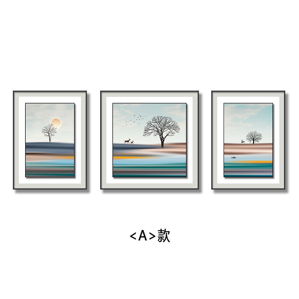 Sofá pared de fondo pintura triple bronceado textura de cuero bronceado pintura decorativa moderna pintura decoración de entrada decoración de sala de estar