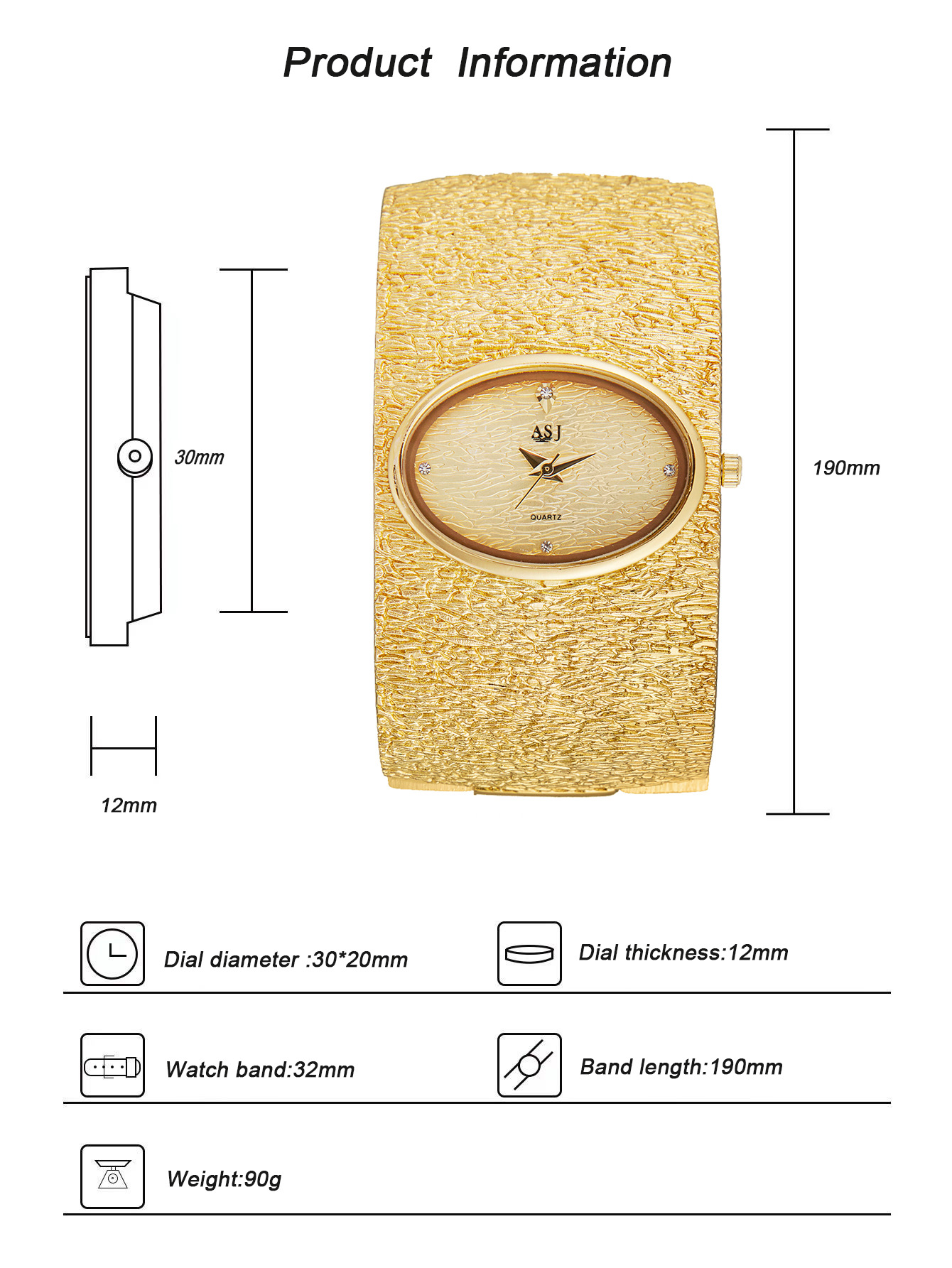 180g Weight Tempered Glass Mirror Material Alloy Strap Material Vintage Style Classic Style Solid Color Jewelry Buckle Quartz Watch Women's Watches