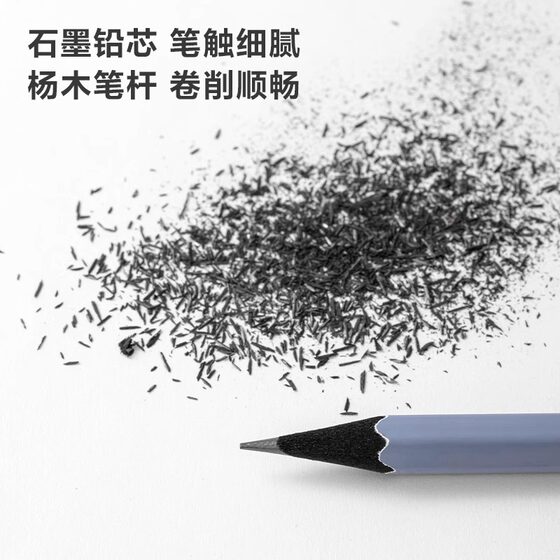 Deli Ns724 New Year Writing Pencil for Elementary Students Hb/2B Hexagonal Colored Pencil for Children Beginners