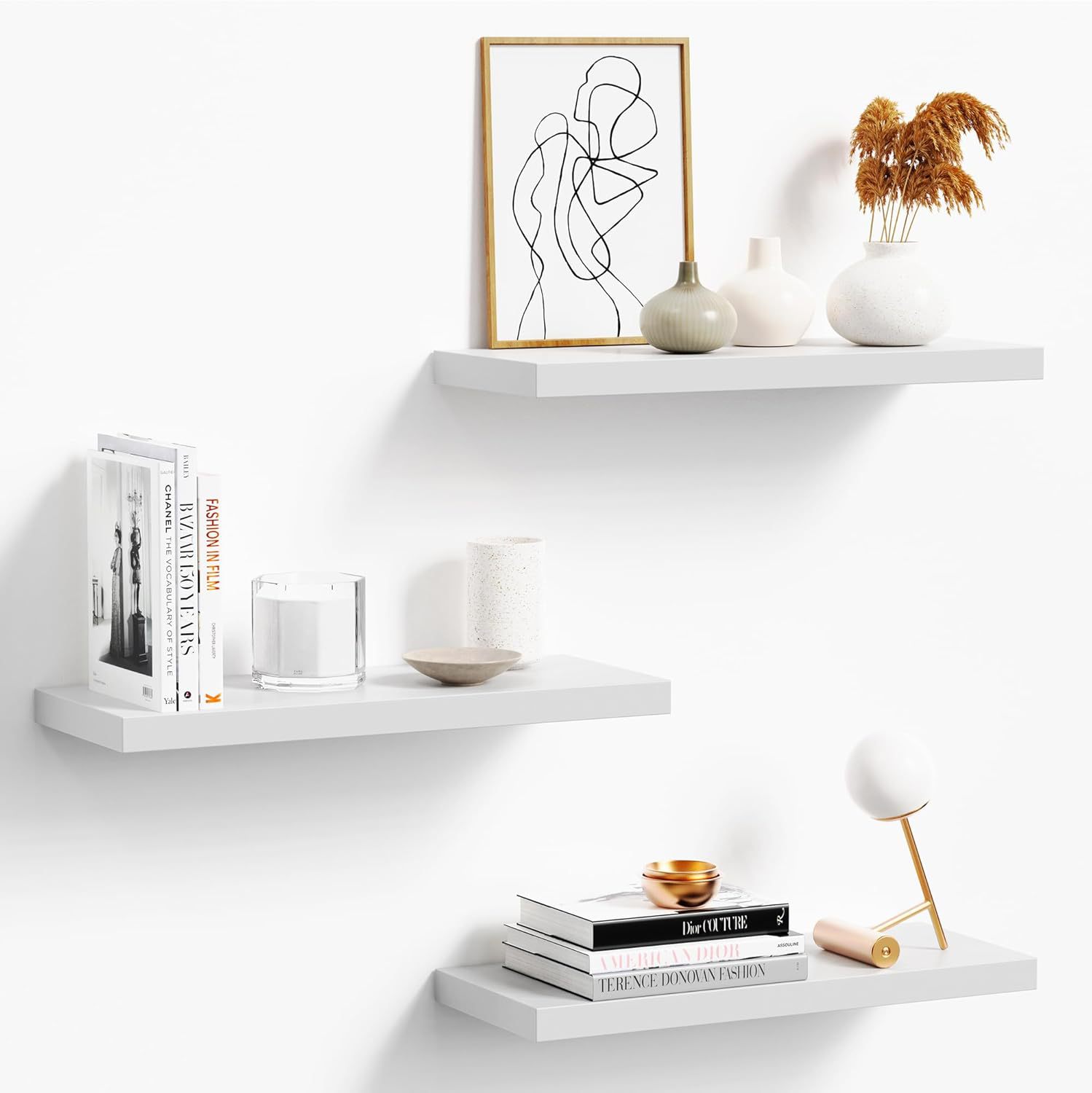 Estante de pared transfronterizo, estante de almacenamiento de acabado multicapa para baño doméstico y cocina, estante de exhibición colgante con cesta en la pared de la sala de estar