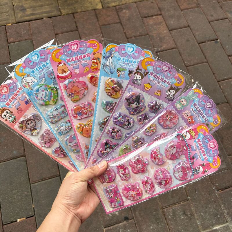 Twilight Sanrio Magic Shake Water Stickers Cute Style Children's Journal Material Stationery Sticker Book Dress-Up Stickers Twilight Sanrio Magic Shake Water Stickers Cute Style Children's Journal Material Stationery Sticker Book Dress-Up Stickers