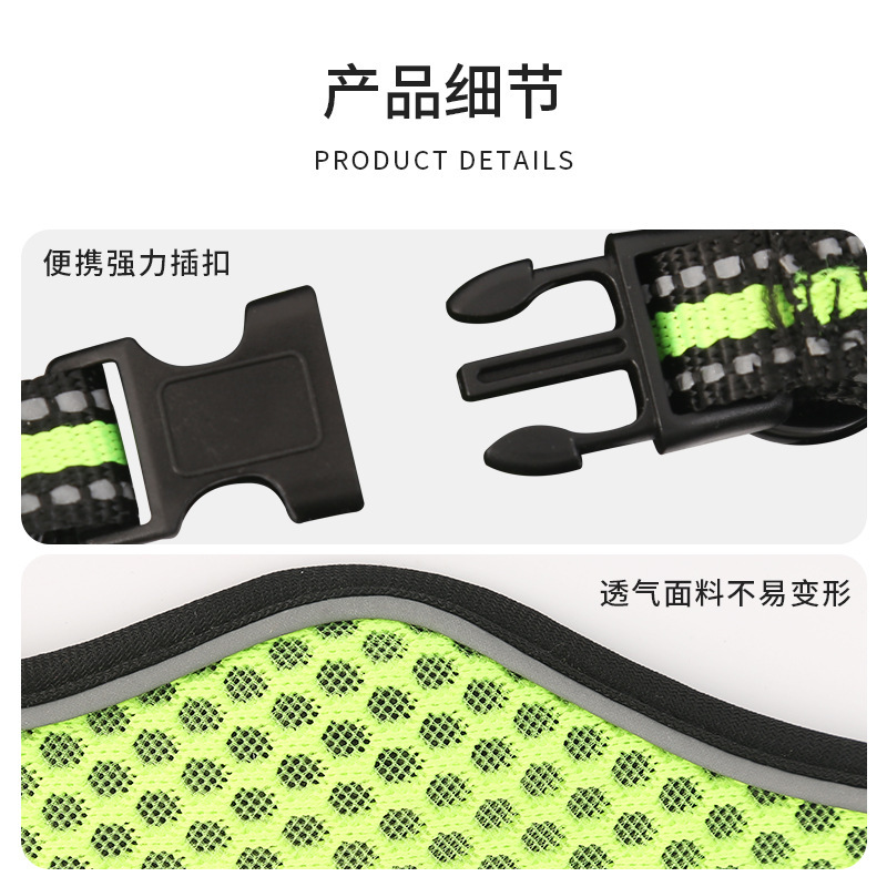 Transfronterizos nuevos suministros para mascotas correa de pecho perro luz pecho espalda transpirable Correa correa de perro cuerda de tracción en stock al por mayor