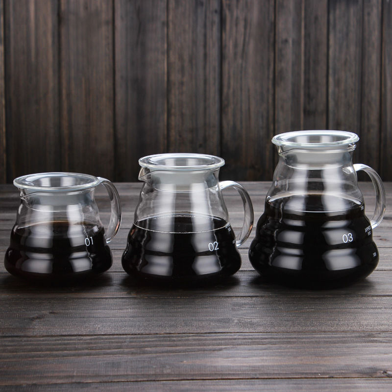 Creativa nube de vidrio borosilicato cafetera hogar transparente filtro de vidrio compartir olla climatizada olla de mano