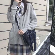 秋冬日系外套JK制服jk上衣学院风毛衣开衫针织长袖宽松百搭外套女