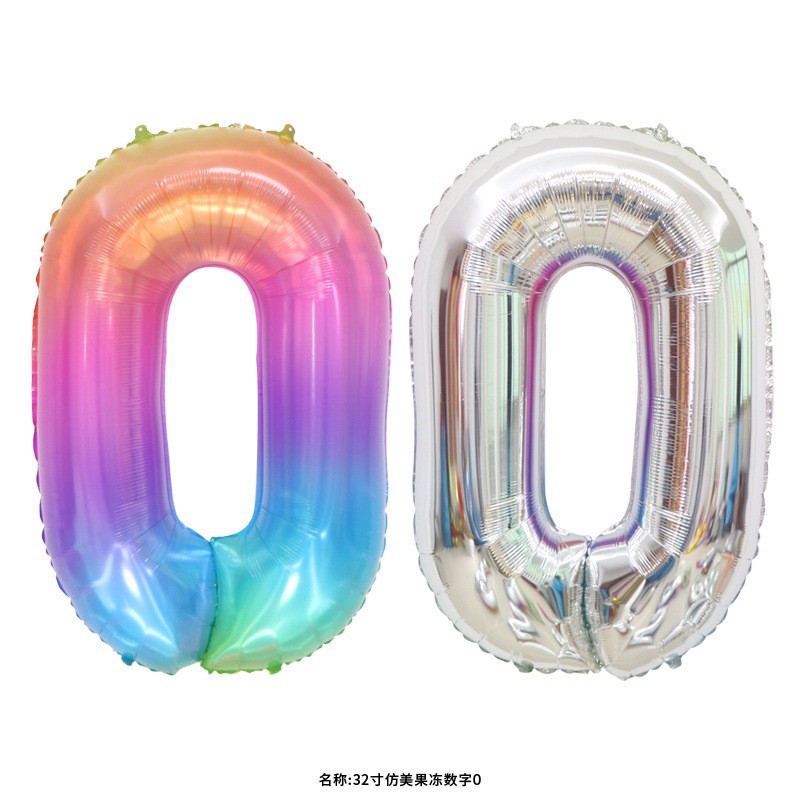 32 pulgadas estadounidenses perladas BABY impresión de crema de globo de película de aluminio digital delgado color jalea de globo digital image 166