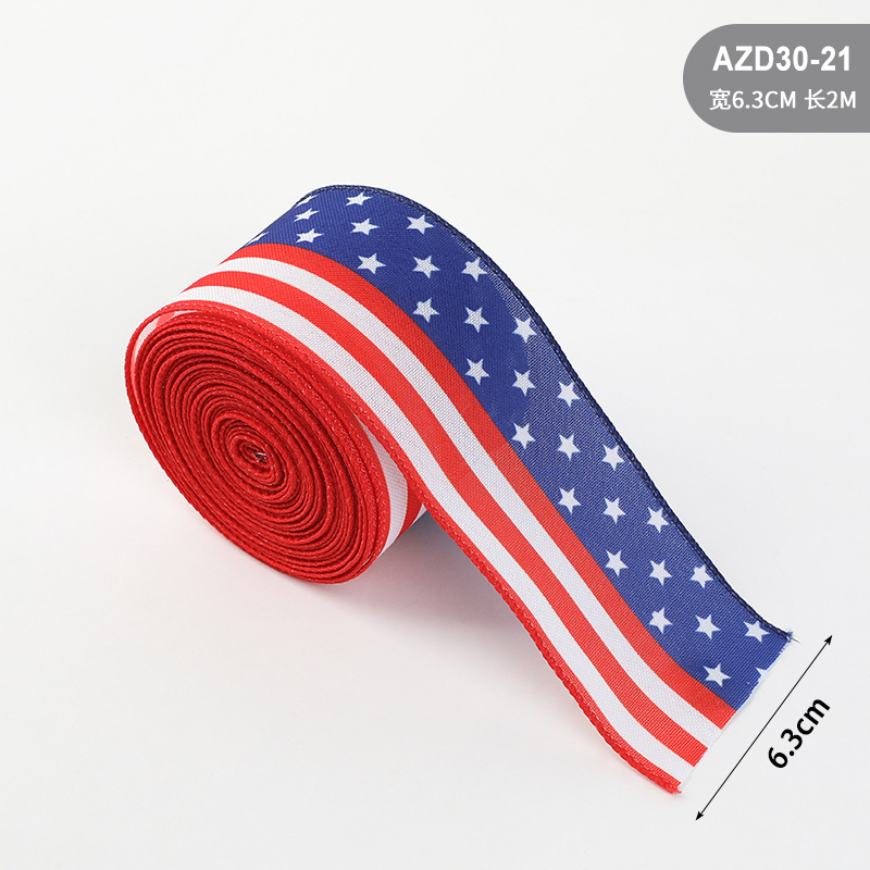 Transfronterizos nuevos Estados Unidos independientes japoneses imitación de tela de tela de impresión de estrella de pentaco atmósfera decoración accesorios al por mayor