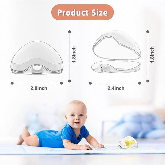 Cross-border Cross-border Portable Dust-proof Triangle Nipple Storage Box Baby Plastic Storage Nipple Storage Box
