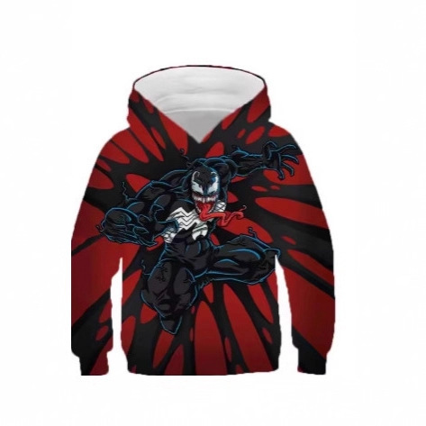2025 Venom Hooded Sweatshirt, Suitable for Men, Women and Children 3D Printed Casual Sweatshirt Cool T-Shirt