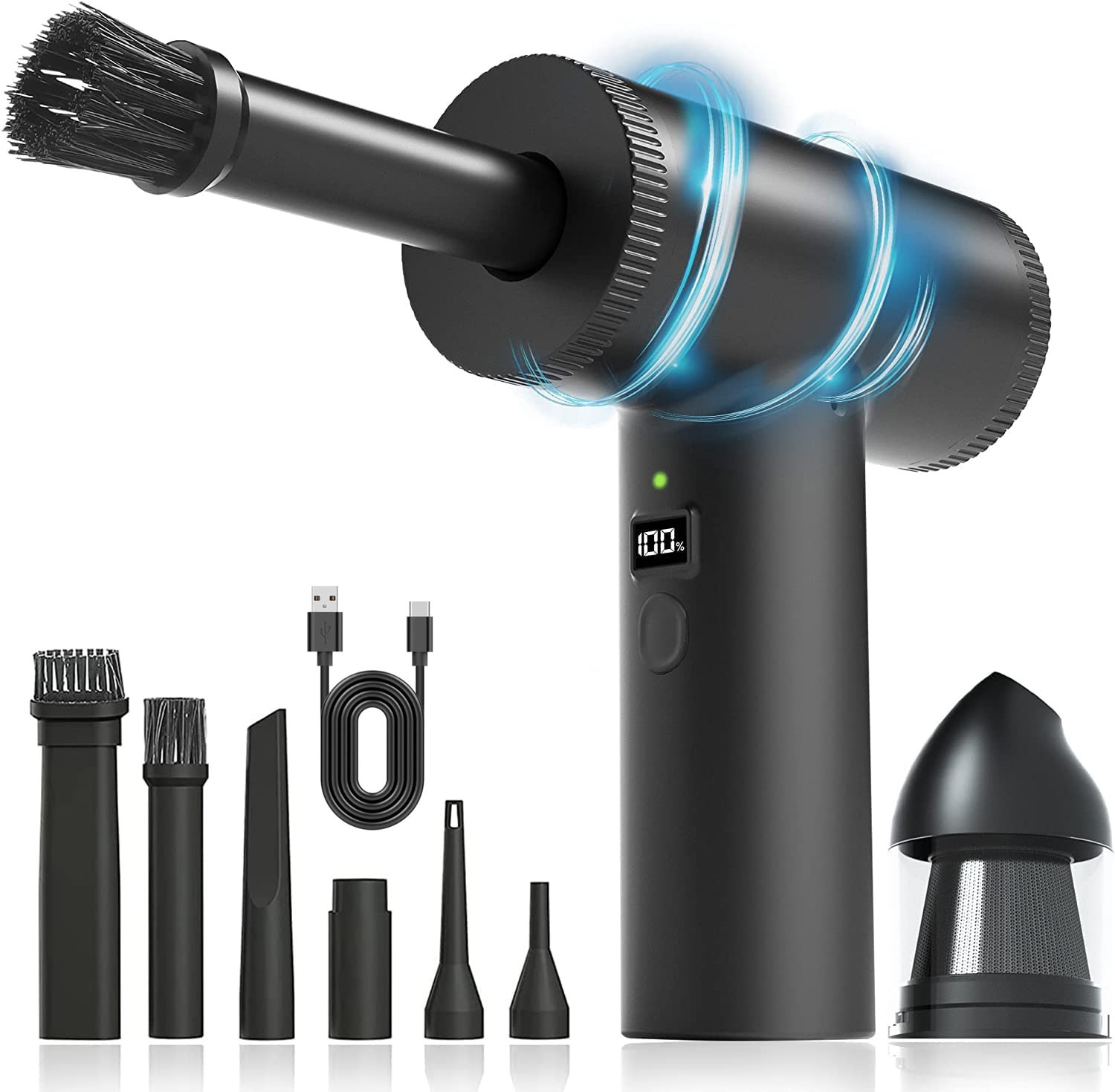 Nuevo coche inalámbrico colector de polvo portátil pistola de vacío de alta potencia de mano limpieza del hogar dos-en-uno soplador de polvo