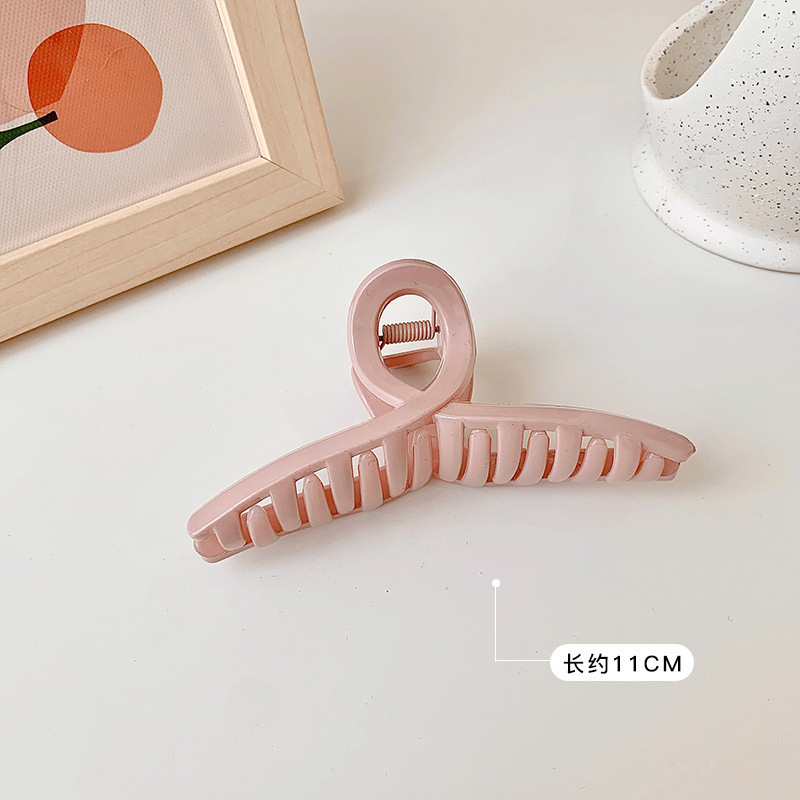 Tocado con clip cuadrado de Maillard, elegante coreano francés, retro, clip de tiburón, red, temperamento rojo, pinza para el cabello, accesorios para el cabello