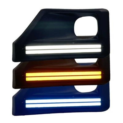 Suitable for 23-24 Toyota RAV4 Adventure Edition Daytime Travel Lights Toyota RAV4 LED Fog Lights (Gündüz işıqları) - dual-terms-of-led-three-color-streamer-daytime-running-lights-one-price