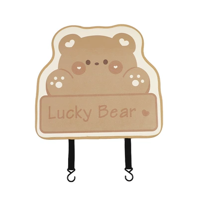 Car anti-kick pad cute chubby Chair back anti-kick pad - chubby-bear-three-dimensional-small-anti-kick-pad
