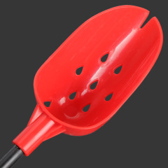 Famous Brand Fishing Gear Fiberglass Spinning Bait Dropper Spoon Rubber Handle Wild Fishing Reservoir Bait Dropper Spoon Fishing Gear Accessories Wholesale